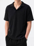 Ribbed Polo Shirt