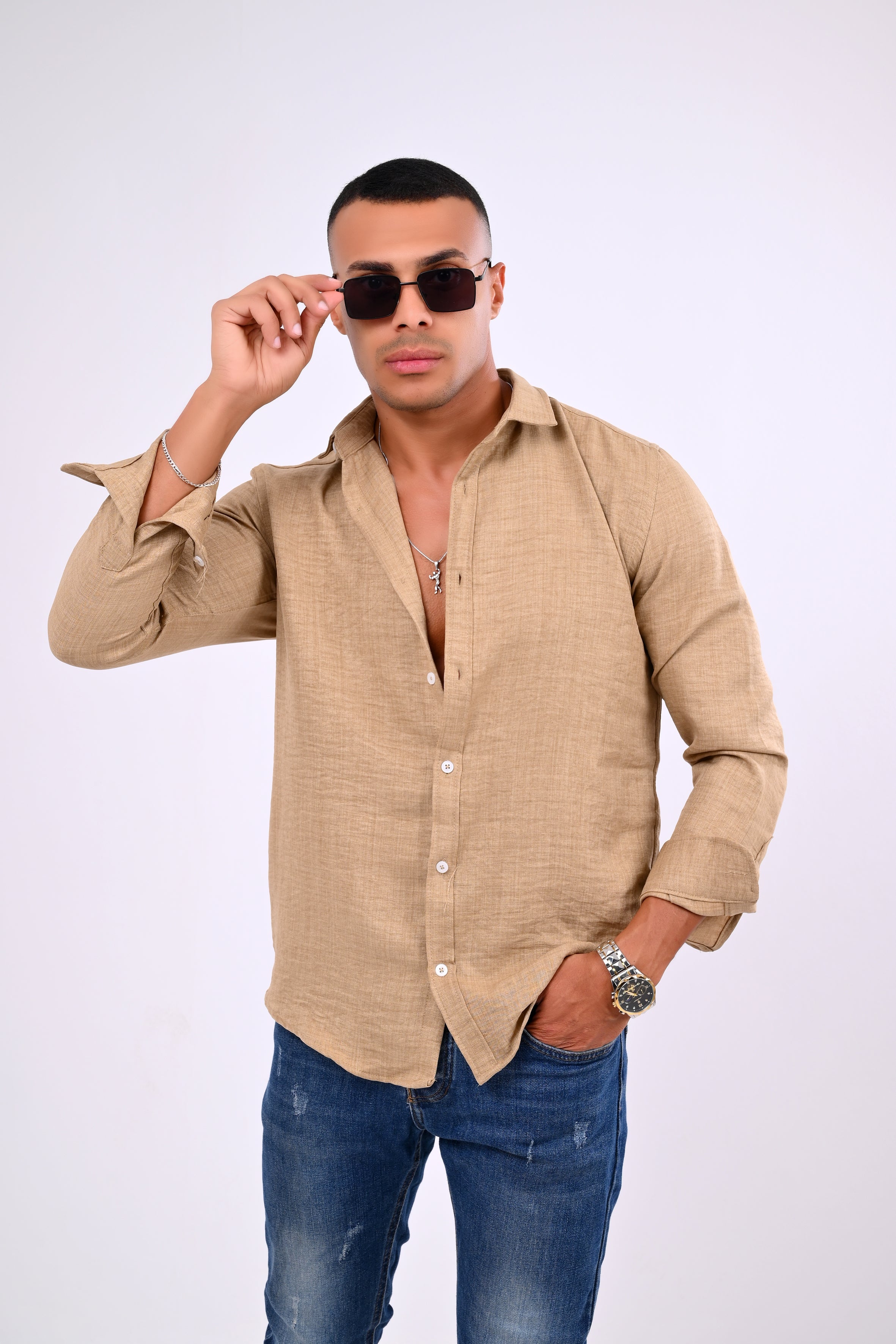 Relaxed Fit Linen Shirt