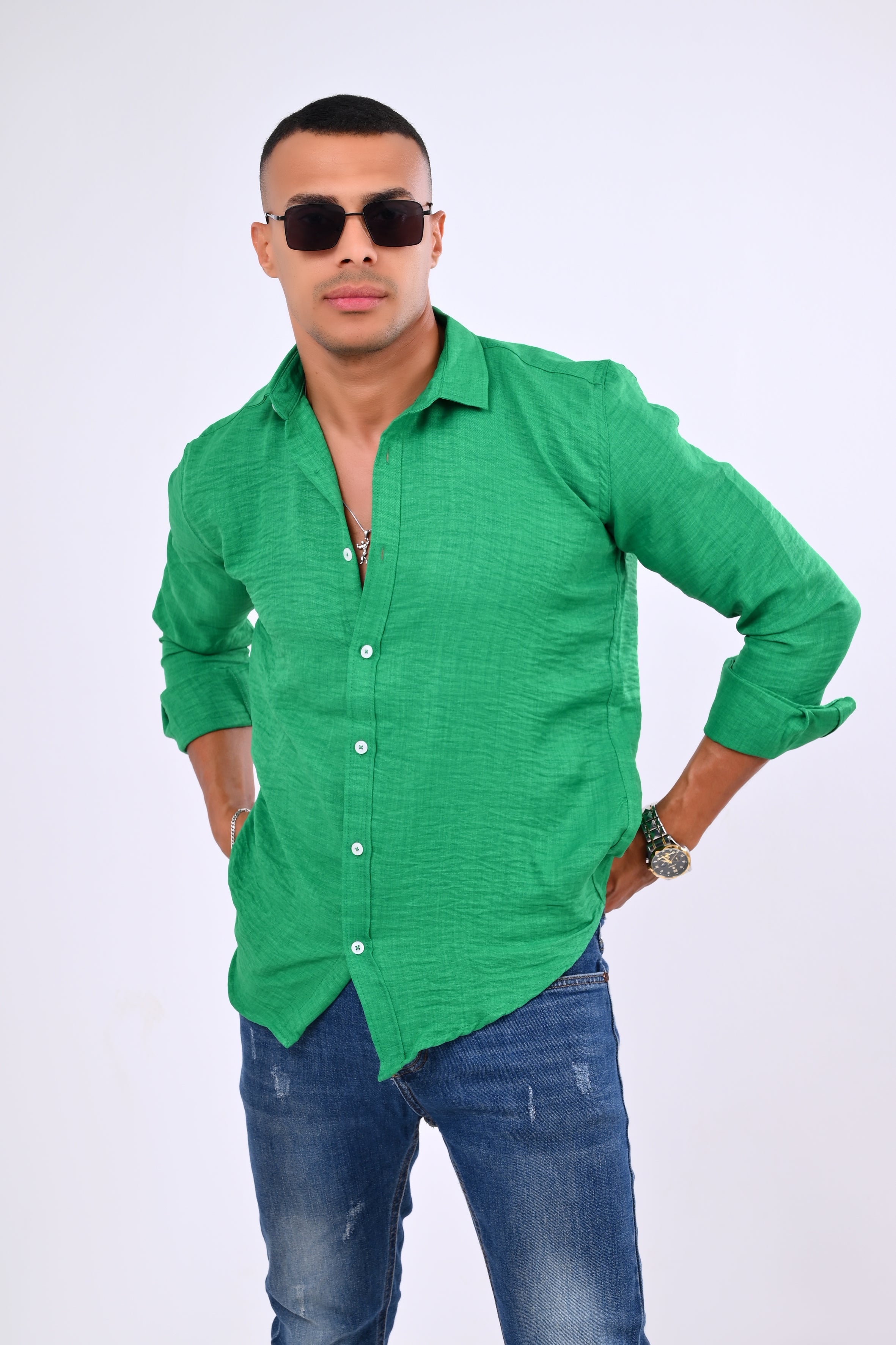Relaxed Fit Linen Shirt