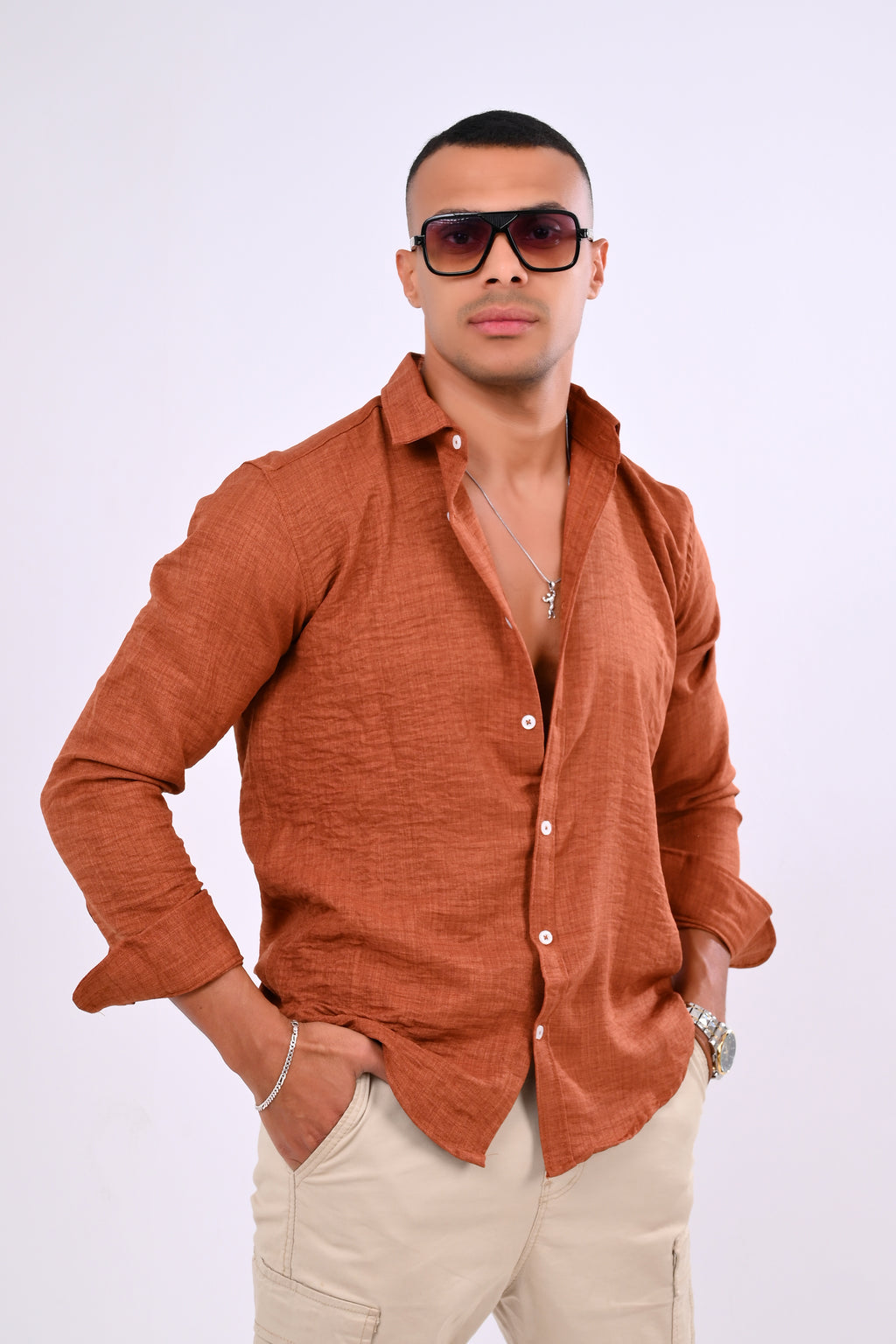 Relaxed Fit Linen Shirt