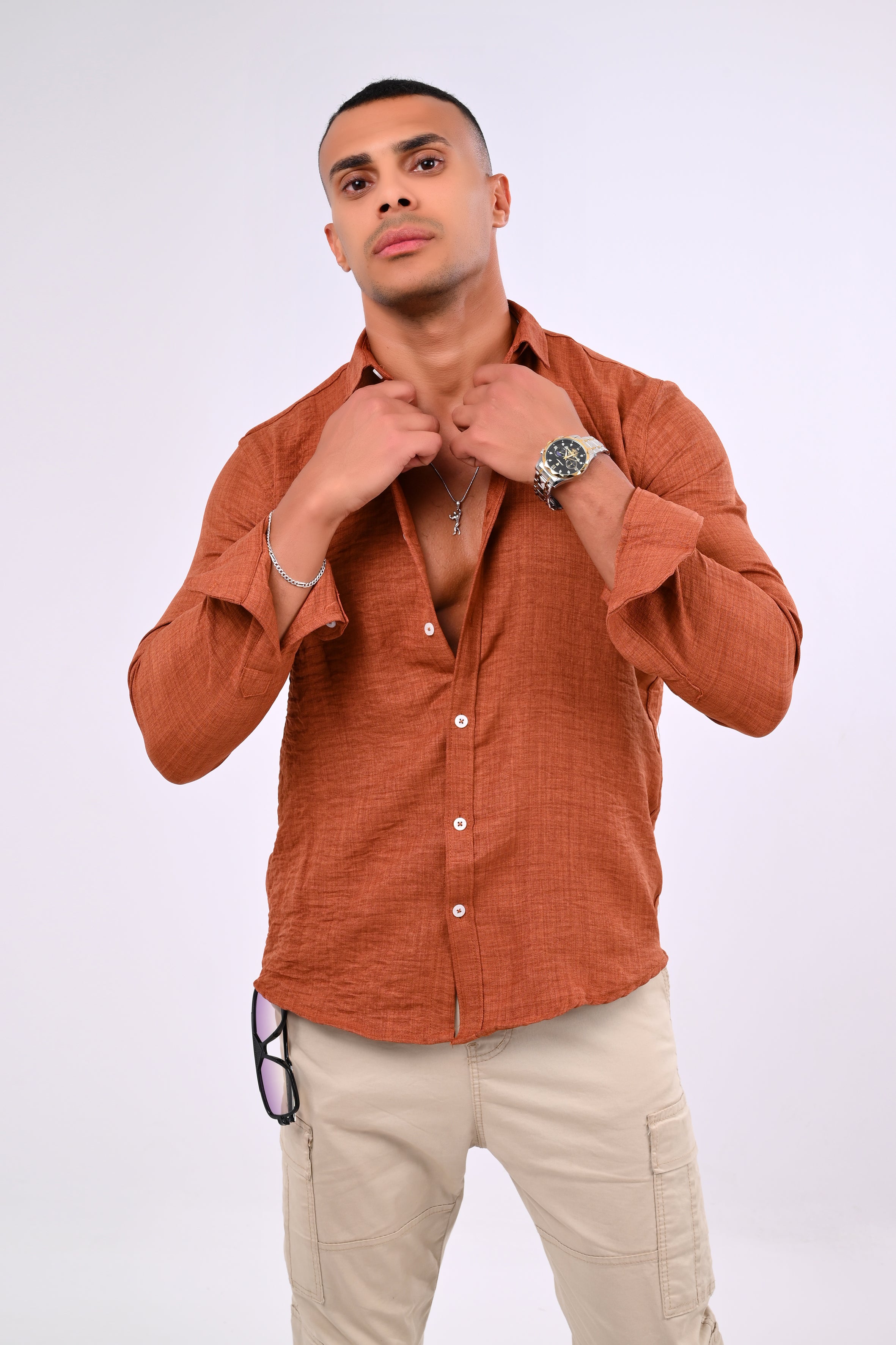 Relaxed Fit Linen Shirt